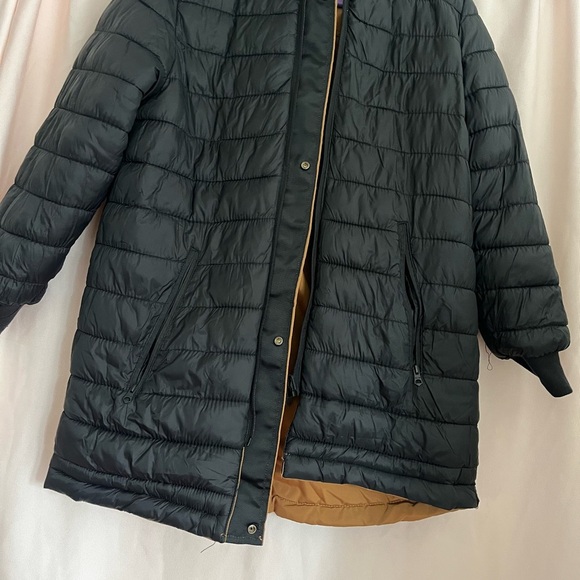 Zara Kids Reversible Hooded Long Puffer Coat Size 11/12 - Picture 7 of 9